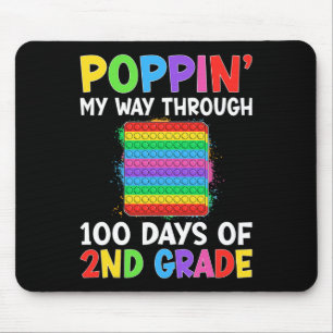 Alfombrilla De Ratón Poppin Mi Camino A Través De 100 Días De Escuela D