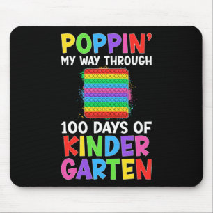 Alfombrilla De Ratón Poppin My Way Through 100 Days Of Kindergarten Stu