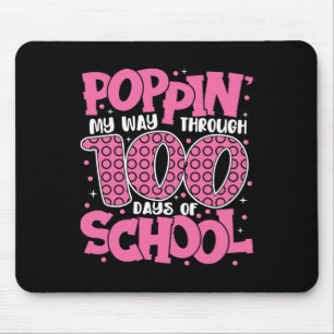 Alfombrilla De Ratón Poppin My Way Through 100 Days Of School Kids 100t