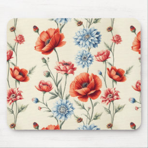 Alfombrilla De Ratón Poppy y Dahlia en Francia