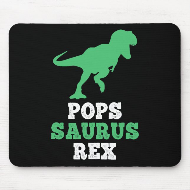 Alfombrilla De Ratón Pops-saurus Rex Dino Dinosaur Divertido Popssaurus (Frente)