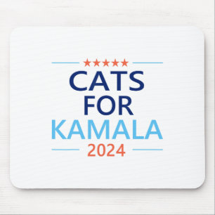 Alfombrilla De Ratón Por Kamala Harris 2024 Gato sin Niños Lady Jd Vanc