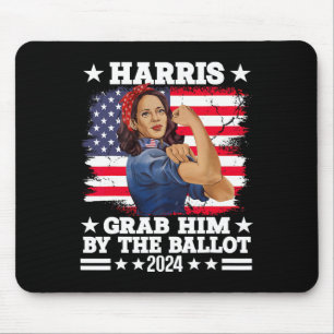 Alfombrilla De Ratón Por La Cédula De Votación Kamala 2024 Funny Harris