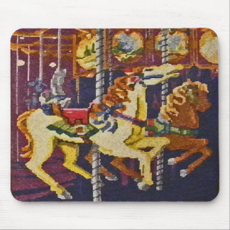 Alfombrilla De Ratón POR los caballos Mousepad del carrusel