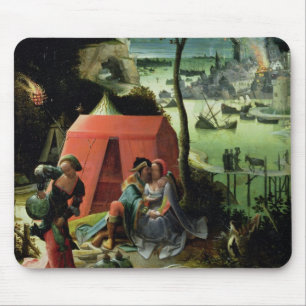 Alfombrilla De Ratón Porción y sus hijas (aceite en el panel)