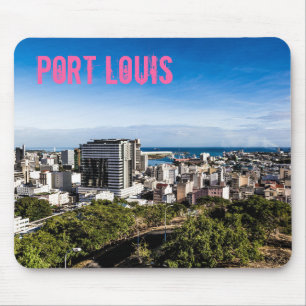 Alfombrilla De Ratón Port Louis Skyline Capital de Mauricio