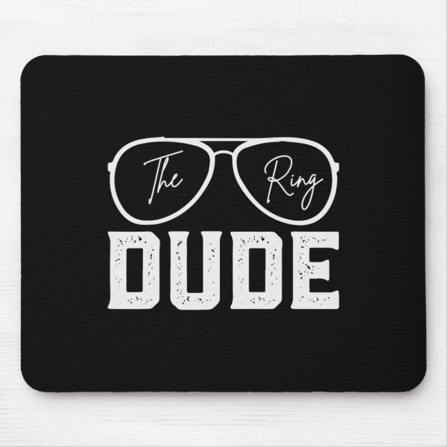 Alfombrilla De Ratón Porta Anillos Partido de Boda Seguridad de Anillo  (Frente)