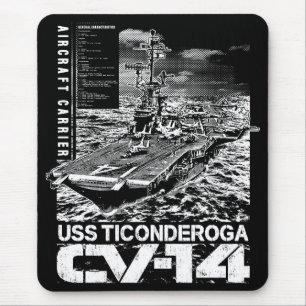 Alfombrilla De Ratón Portaaviones Ticonderoga Mouse Pad Mousepad
