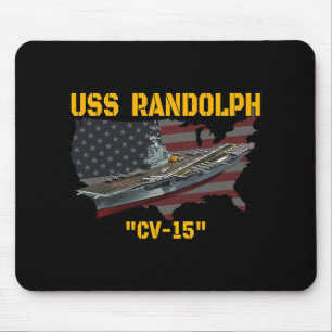 Alfombrilla De Ratón Portaaviones Uss Randolph Cv-15 Día de los Veteran