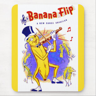 Alfombrilla De Ratón portada de la música Banana Flip de alrededor de 1