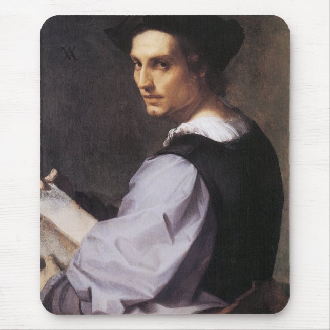 Alfombrilla De Ratón Portriat de un joven (Frente)