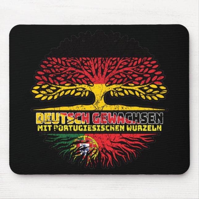 Alfombrilla De Ratón Portugal Portugiesisch Deutschland Baum (Frente)