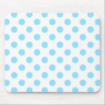 Alfombrilla De Ratón Pos de polka azul y blanco<br><div class="desc">Pos de polka azul y blanco</div>
