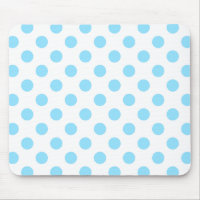 Pos de polka azul y blanco