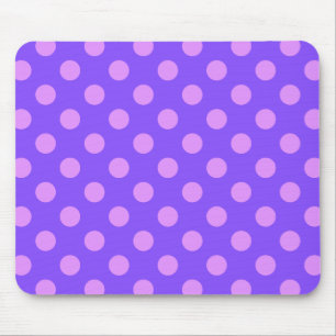 Alfombrilla De Ratón Pos de polka de Lilac en periwinkle