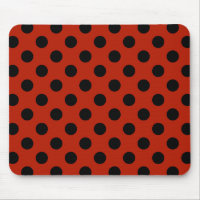 Pos de polka negra en rojo