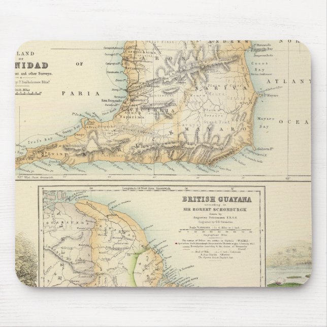 Alfombrilla De Ratón Posesiones británicas en la costa noreste (Frente)