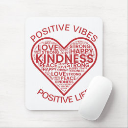 Alfombrilla De Ratón Positive Vibes Positive Life Mousepad