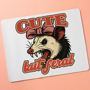 Alfombrilla De Ratón Possum dulce pero fértil: Humor sarcástico vintage