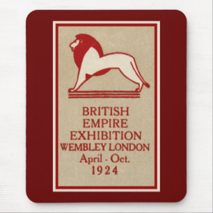 Alfombrilla De Ratón Poster 1924 de la exposición del Imperio británi