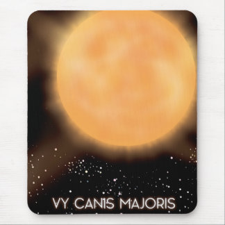 Alfombrilla De Ratón Póster de arte del espacio del Sol VY Canis Majori
