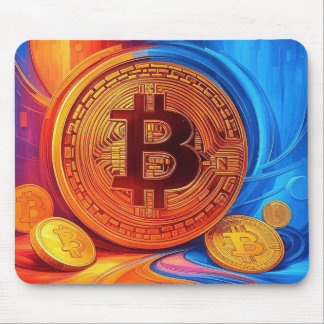 Alfombrilla De Ratón Poster de Bitcoin