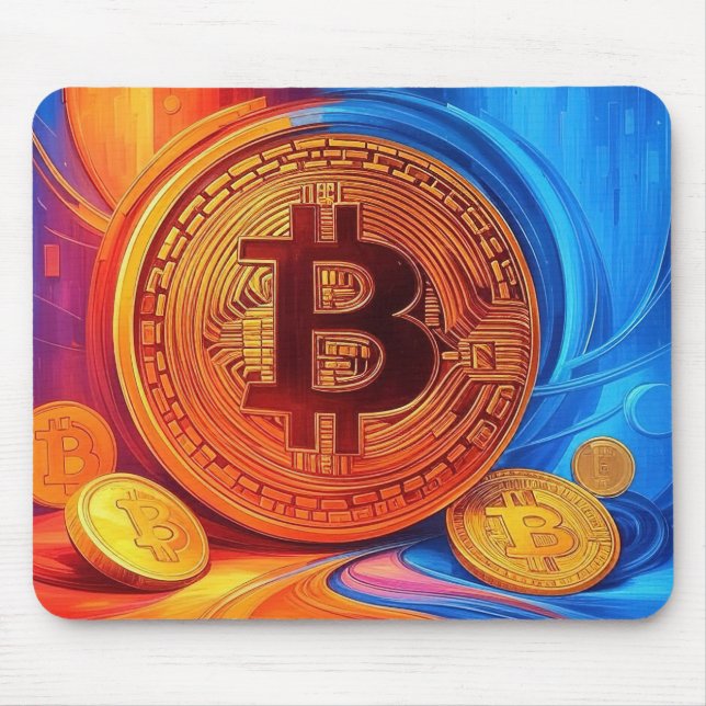 Alfombrilla De Ratón Poster de Bitcoin (Frente)