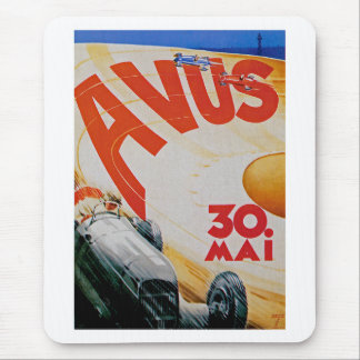 Alfombrilla De Ratón Poster de Carreras en Automóvil de Avus