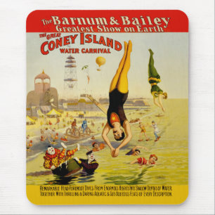 Alfombrilla De Ratón Poster de Coney Island Sideshow