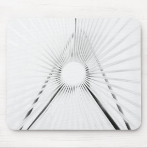 Alfombrilla De Ratón Póster de geometría de túnel de luz abstracta