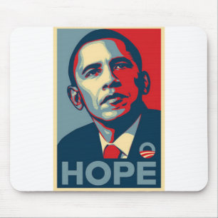 Alfombrilla De Ratón Poster de la esperanza de Barack Obama
