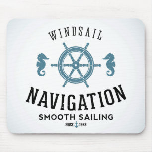 Alfombrilla De Ratón Poster de la navegación de Windsail