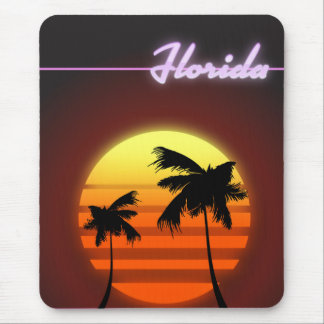 Alfombrilla De Ratón Póster de la puesta de sol de Florida 1984