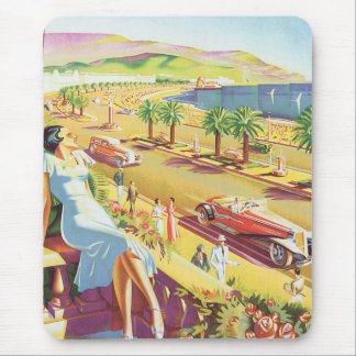 Alfombrilla De Ratón Poster de riviera francesa