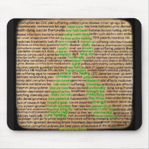 Alfombrilla De Ratón Póster de sentimientos de la enfermedad de Lyme, n