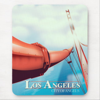 Alfombrilla De Ratón Poster de Vacaciones de La "ciudad de los Ángeles"