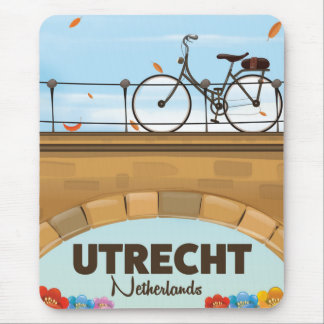 Alfombrilla De Ratón Poster de vacaciones de Utrecht, Países Bajos.