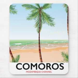 Alfombrilla De Ratón Póster de vacaciones en la isla de Comoras.