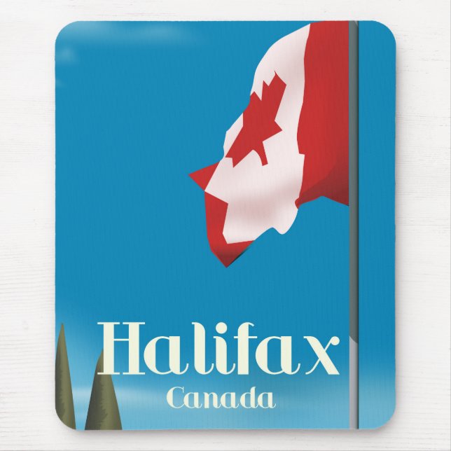 Alfombrilla De Ratón Póster de viaje a Halifax Canadá (Frente)