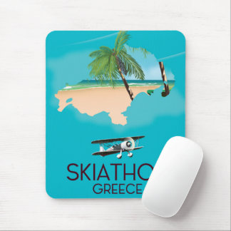 Alfombrilla De Ratón Póster de viaje a Skiathos Grecia