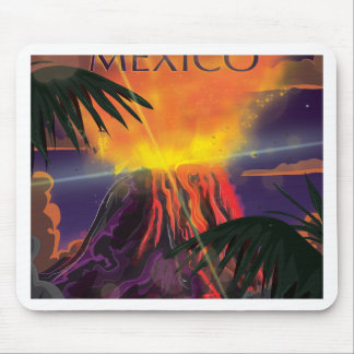 Alfombrilla De Ratón Póster de viaje al volcán de México