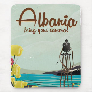 Alfombrilla De Ratón Poster de viaje de la cámara fotográfica de Albani