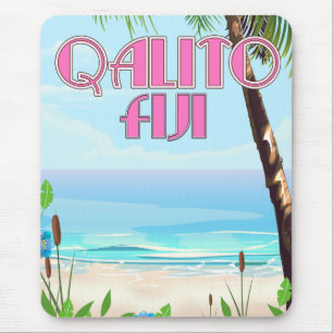 Alfombrilla De Ratón Póster de viaje Qalito Fiji