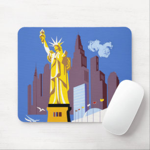 Alfombrilla De Ratón Poster De Viajes Vintage Para Allegheny Airlines