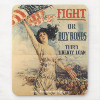 Alfombrilla De Ratón poster de WW "Fight or Buy Bonds"
