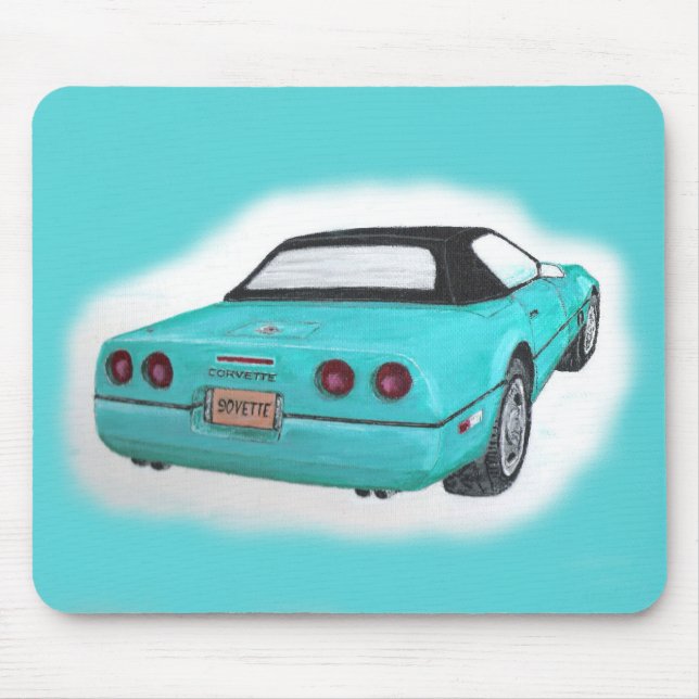 Alfombrilla De Ratón Póster del Corvette 1990 (Frente)