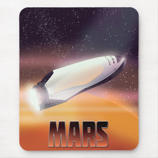 Alfombrilla De Ratón Póster del espacio de Marte (Frente)