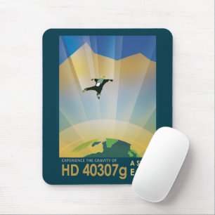 Alfombrilla De Ratón Poster Del Espacio Retro-La Gravedad De Una SuperT