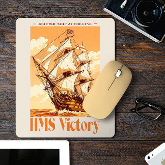 Alfombrilla De Ratón Póster del HMS Victory Iconico barco de línea brit
