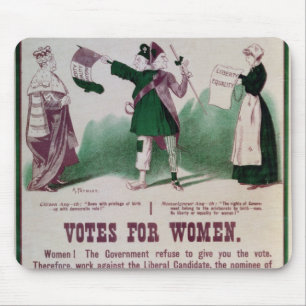 Alfombrilla De Ratón Poster del sufragio de las mujeres